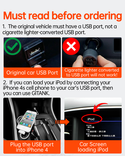 USB Bluetooth 5.0 Car Adapter Compatible for Chevy Malibu Equinox Cruze and GMC Terrain ACADIA iPod iPhone Music Interface